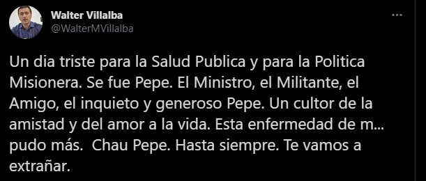 La cúpula política de Misiones y Nación despidió con gran pesar a Pepe Guccione, para muchos un referente en la Salud Pública de Argentina 8 La cúpula política de Misiones y Nación despidió con gran pesar a Pepe Guccione, para muchos un referente en la Salud Pública de Argentina